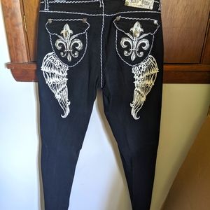 Angel wing jeans